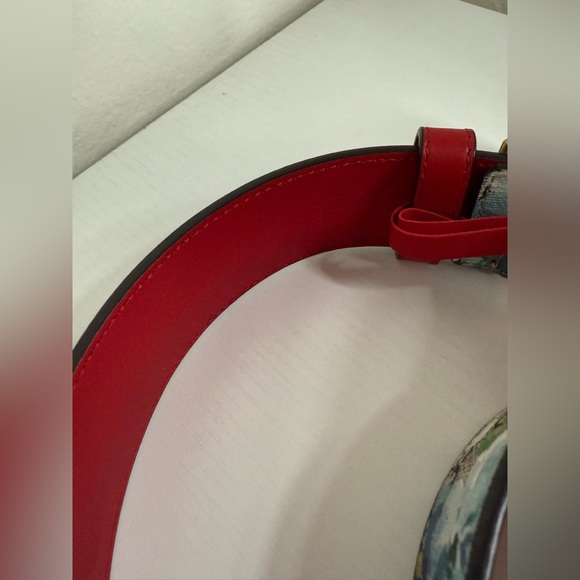 GUCCI GG Supreme Blooms Tiger Belt Size 34 - Picture 5 of 10